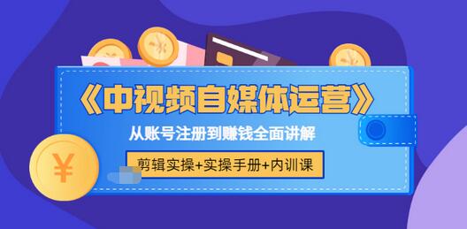 【副业项目3715期】中视频自媒体运营实操+实操手册+内训课，从账号注册到赚钱全面讲解-欧乐轻创网