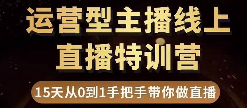 【副业项目3745期】慧哥直播电商运营型主播特训营，0基础15天手把手带你怎么做直播带货-欧乐轻创网