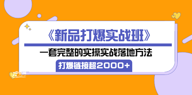 【副业项目4088期】《新品打爆实战班》一套完整的实操实战落地方法，打爆链接超2000+（38节课)-欧乐轻创网