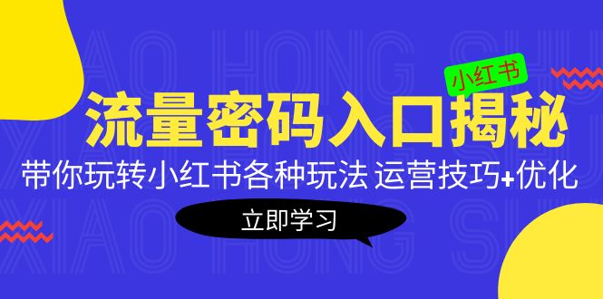 【副业项目5322期】小红书流量密码入口揭秘：带你玩转小红书各种玩法 运营技巧+优化-欧乐轻创网