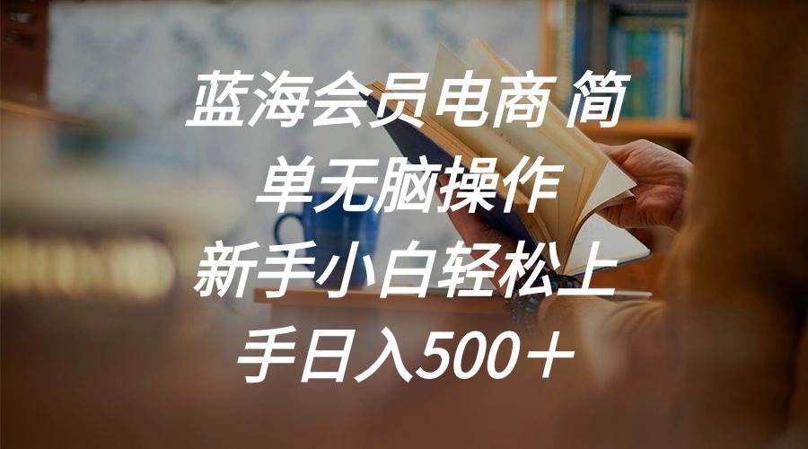 蓝海会员电商 简单无脑操作 新手小白轻松上手日入500＋-欧乐轻创网