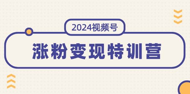 2024视频号-涨粉变现特训营：一站式打造稳定视频号涨粉变现模式（10节）-欧乐轻创网